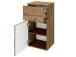 Badezimmer-Set >Baabe< (5-teilig) in Wotan-Eiche - 190x47cm (BxT)