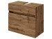 Badezimmer-Set >Baabe< (5-teilig) in Wotan-Eiche - 170x47cm (BxT)
