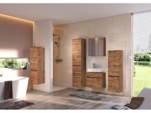 Badezimmer-Set >Baabe< in Wotan-Eiche - 170x47cm (BxT)
