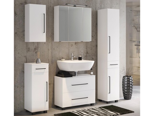 Badezimmer-Set >Luzern< in Weiß - 160x180x35cm (BxHxT)