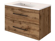 Badezimmer-Set >Luzern< (5-teilig) in Wotan Eiche Nachbildung