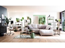 Regal >Carney< in Wildeiche aus Metall - 77x185x35cm (BxHxT)