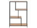 Regal >Carney< in Wildeiche aus Metall - 77x114x35cm (BxHxT)