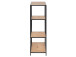 Regal >Carney< in Wildeiche aus Metall - 77x114x35cm (BxHxT)
