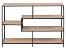 Regal >Carney< in Wildeiche aus Metall - 114x78x35cm (BxHxT)