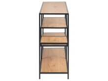 Regal >Carney< in Wildeiche aus Metall - 114x78x35cm (BxHxT)