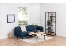 Regal >Carney< in Wildeiche aus Metall - 77x185x35cm (BxHxT)