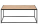 Couchtisch >Carney< in Wildeiche aus Metall - 100x40x50cm (BxHxT)