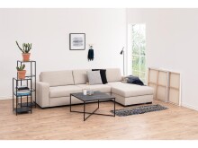 Regal >Carney< in Schwarz/matt aus Metall - 35x119,5x37cm (BxHxT)