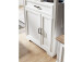Vitrine >Jasmin< in Pinie-Hell aus Metall - 93x204x42cm (BxHxT)