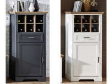 Highboard >Jasmin< in Antik aus Metall -...
