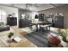 Highboard >Jasmin< in Graphit aus Metall - 93x150x42cm (BxHxT)
