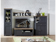TV-Board >Jasmin< in Graphit - 143x54x51cm (BxHxT)