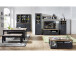 TV-Board >Jasmin< in Graphit - 143x54x51cm (BxHxT)
