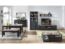 TV-Board >Jasmin< in Graphit - 193x54x51cm (BxHxT)