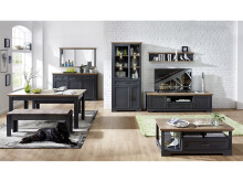Wandboard >Jasmin< in Graphit - 142x29x20cm (BxHxT)