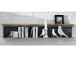 Wandboard >Jasmin< in Graphit - 142x29x20cm (BxHxT)