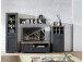 Wandboard >Jasmin< in Graphit - 142x29x20cm (BxHxT)