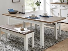 Esstisch >Jasmin< in Pinie-Hell - 160x76x90cm (BxHxT)