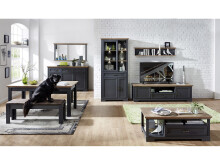 Couchtisch >Jasmin< in Graphit - 120x45x67cm (BxHxT)