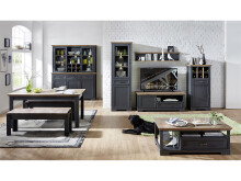 Couchtisch >Jasmin< in Graphit - 120x45x67cm (BxHxT)