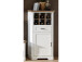 Wohnwand >Jasmin< in Pinie-Hell aus Metall - 299x204x51cm (BxHxT)