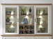 Buffet >Jasmin< in Pinie-Hell aus Metall - 166x205x48cm (BxHxT)
