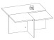 Couchtisch >Laird< in Weiß - 73x37,5x73cm (BxHxT)