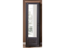 Garderobenschrank >Jasmin< in Graphit - 65x204x41cm...