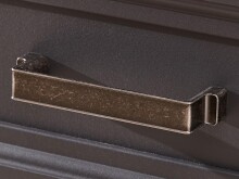 Schuhschrank >Jasmin< in Graphit - 65x102x41cm (BxHxT)