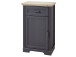 Schuhschrank >Jasmin< in Graphit - 65x102x41cm (BxHxT)