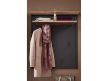 Garderobenpaneel >Jasmin< in Graphit - 93x107x30cm...