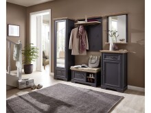 Sitzbank >Jasmin< in Graphit - 93x49x41cm (BxHxT)