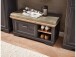 Sitzbank >Jasmin< in Graphit - 93x49x41cm (BxHxT)
