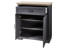 Garderoben-Set >Jasmin< in Graphit - 280x204x41cm (BxHxT)