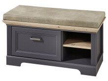 Garderoben-Set >Jasmin< in Graphit - 280x204x41cm (BxHxT)