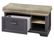 Garderoben-Set >Jasmin< in Graphit - 280x204x41cm (BxHxT)