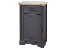 Garderoben-Set >Jasmin< in Graphit aus Metall - 281x204x41cm (BxHxT)