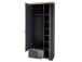 Garderoben-Set >Jasmin< in Graphit aus Metall - 281x204x41cm (BxHxT)