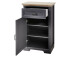 Garderoben-Set >Jasmin< in Graphit aus Metall - 281x204x41cm (BxHxT)