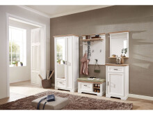 Garderoben-Set >Jasmin< in Pinie Hell - 281x204x41cm (BxHxT)