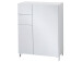 Schuhschrank >Redditch< in Lichtgrau aus Kunststoff - 80x104x39cm (BxHxT)