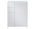 Schuhschrank >Redditch< in Lichtgrau aus Kunststoff - 80x104x39cm (BxHxT)