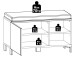 Sitzbank >Redditch< in Weiß aus Kunststoff - 80x48x39cm (BxHxT)