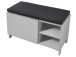 Sitzbank >Redditch< in Lichtgrau aus Kunststoff - 80x48x39cm (BxHxT)