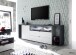 Sideboard >Shayla III< in Weiß matt Lack - 240x77x41cm (BxHxT)
