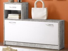 Garderoben-Set >Selene< in Beton - 100x190x25cm...