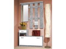 Garderoben-Set >Selene< in Beton - 100x190x25cm (BxHxT)