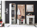 Garderobenschrank >Greifswald< in Weiß - 60x198x38cm (BxHxT)