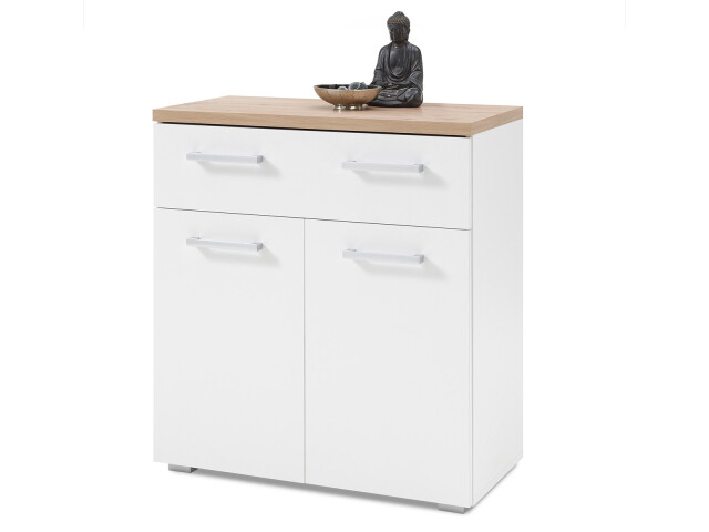 Schuhschrank >Greifswald< in Weiß - 78x85x38cm (BxHxT)